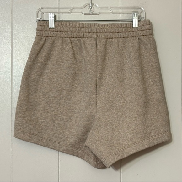 Abercrombie & Fitch Sunday Fleece Lounge Shorts Brown Cozy M Women’s Drawstring - Picture 4 of 8